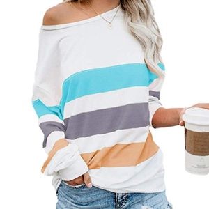 Women’s Casual Striped Long Sleeve Top
